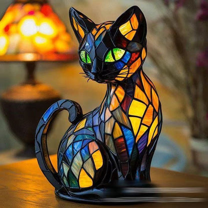 Handmade cat lamp