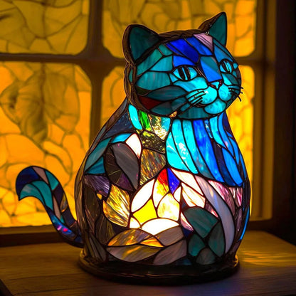 Handmade cat lamp