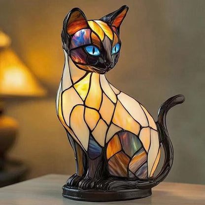 Handmade cat lamp