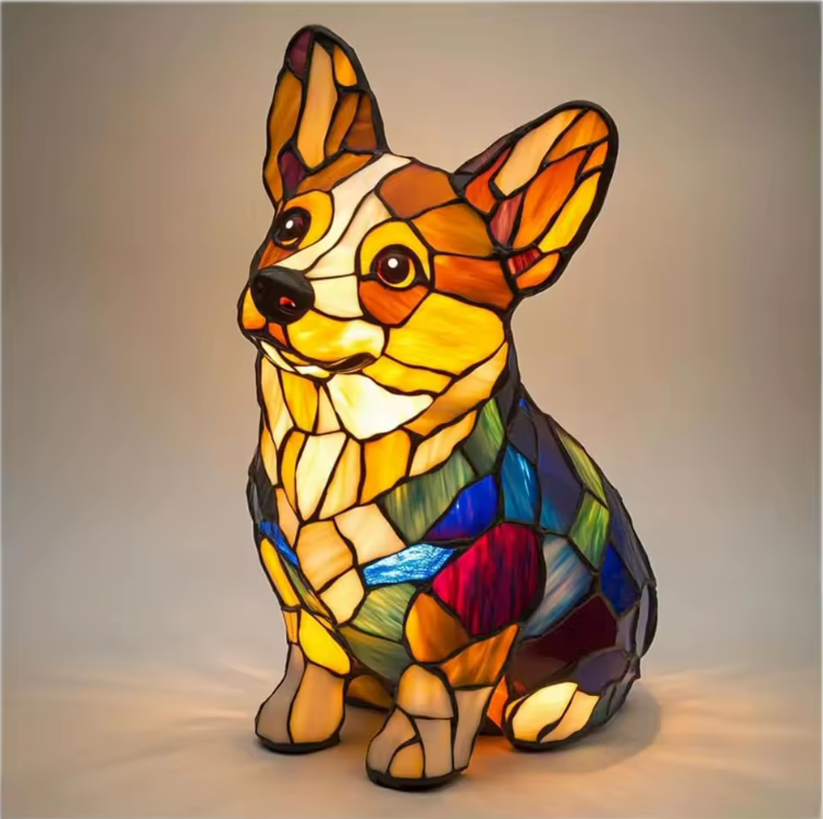Handmade Dog Lamps
