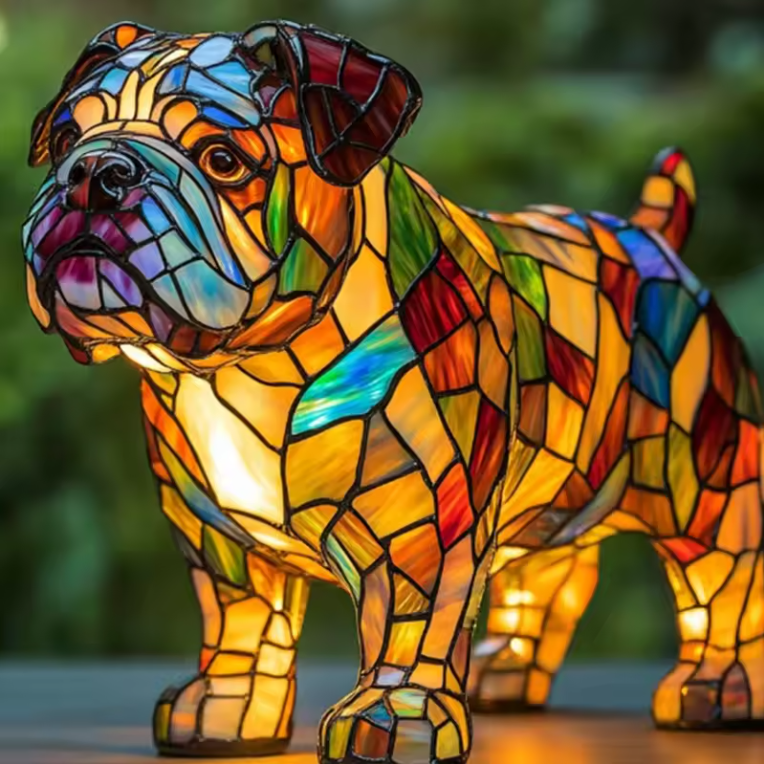 Handmade Dog Lamps